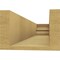 Ekena Millwork 6in. W x 4in. H x 24in. L Ridgewood Woodgrain TimberThane Rafter Tail, Primed Tan RFTUR06X04X24RIDRCPR - alternate 2